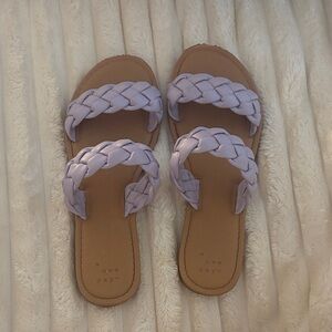 A New Day Women's Lavender Braided Sandals